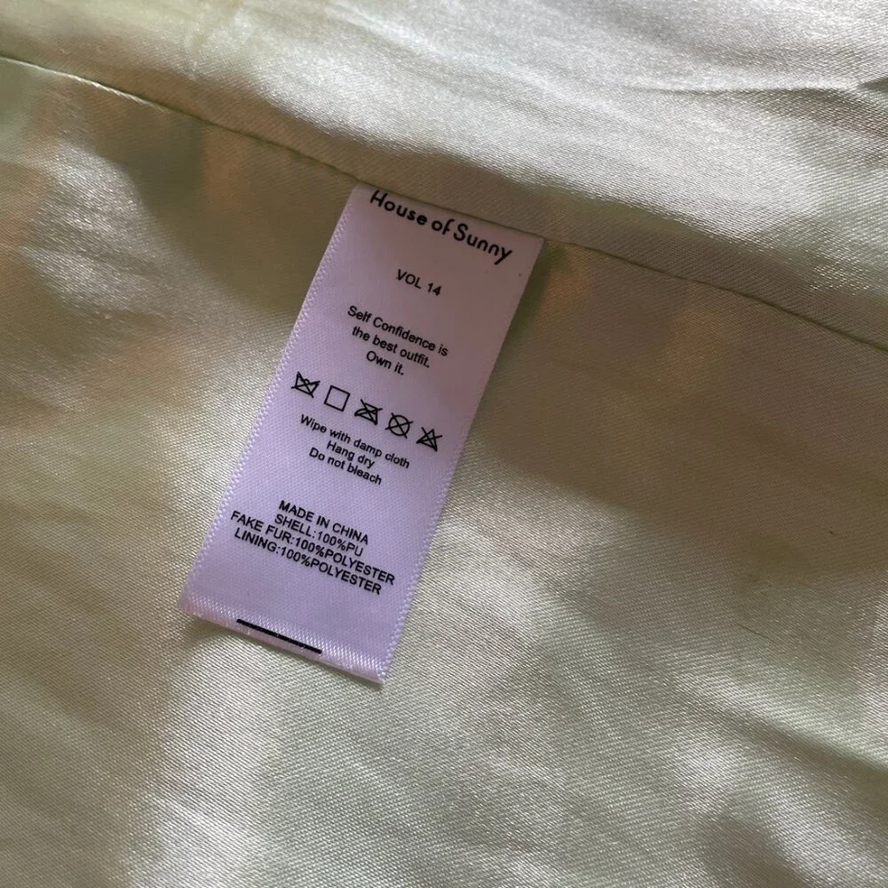 House of Sunny "Penny" mint green statement coat - Picture 10 of 10